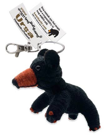 Kamibashi - Wholesale Sleutelhanger - Uniseks - Ursa the Black Bear String Doll Sleutelhanger1