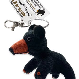 Kamibashi – wholesale Keychain – Unisex – Ursa the Black Bear String Doll Keychain1