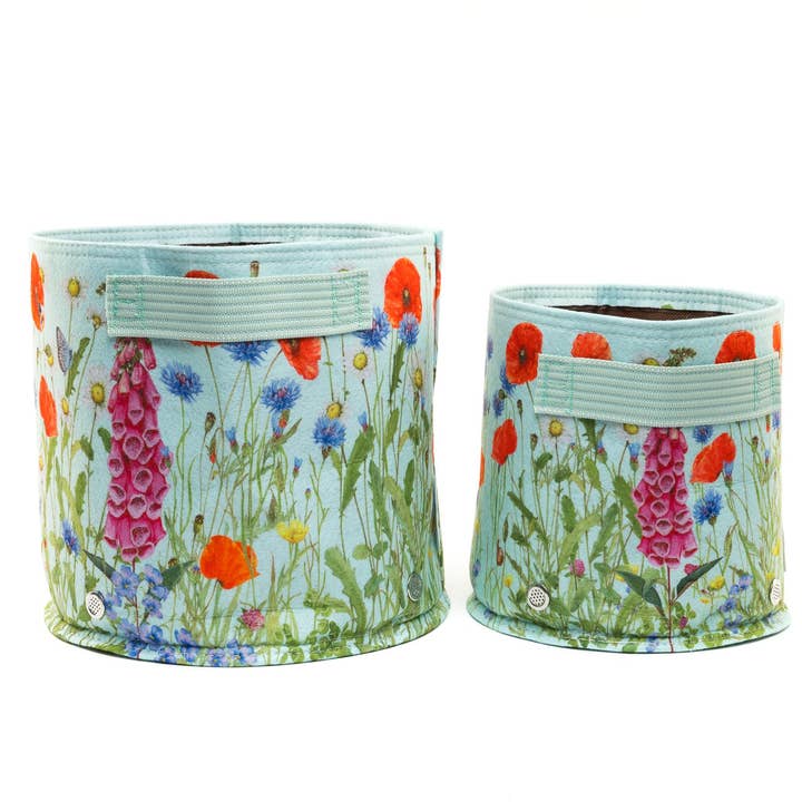 Jardinopia UK - Vendita all'ingrosso Vasi per piante - Vasi ecologici in tessuto Iona Buchanan Meadow, 23 l, verde3