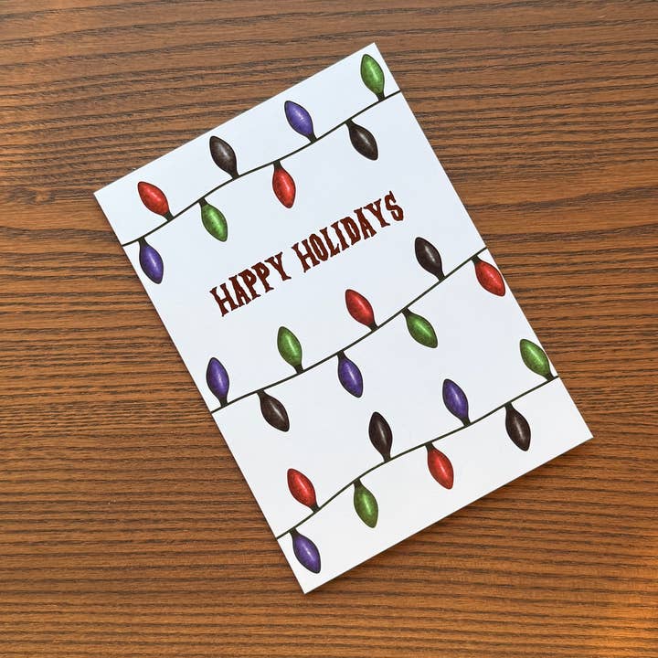 Carte de vœux en aluminium Joyeuses Fêtes pour la vente par Spells & Specimens