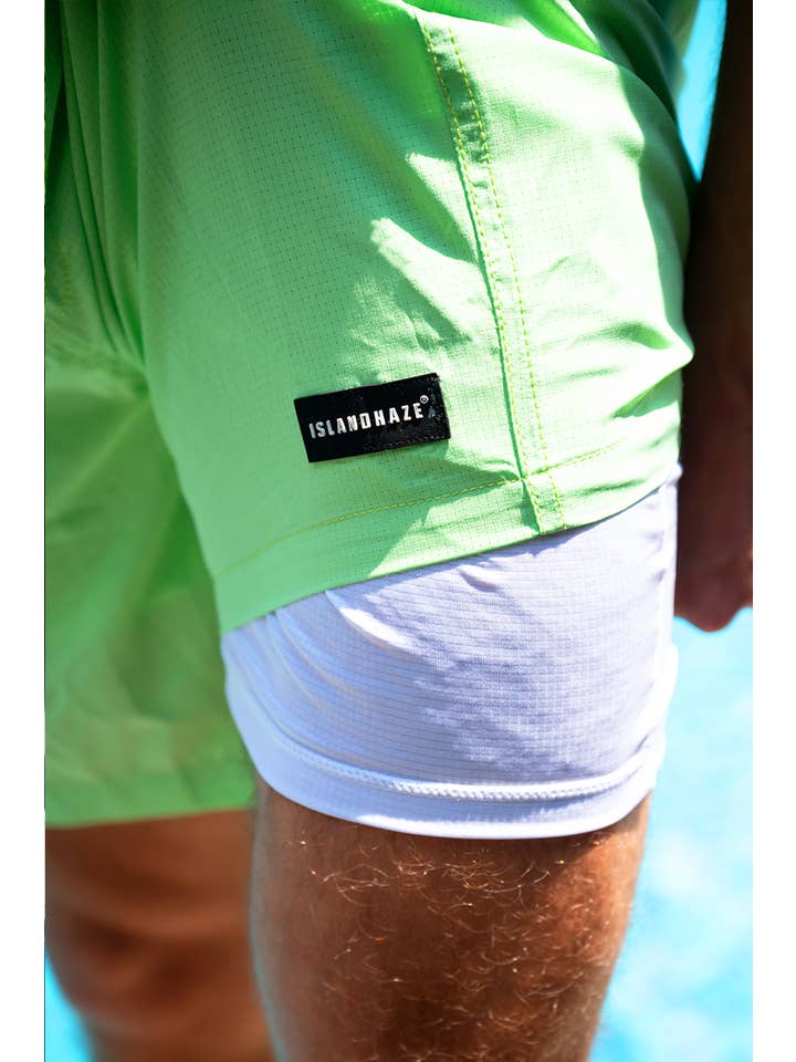 Islandhaze - Wholesale Swim Shorts - Men's - 6'' Inch Men's Solid new texture shorts-Oman35