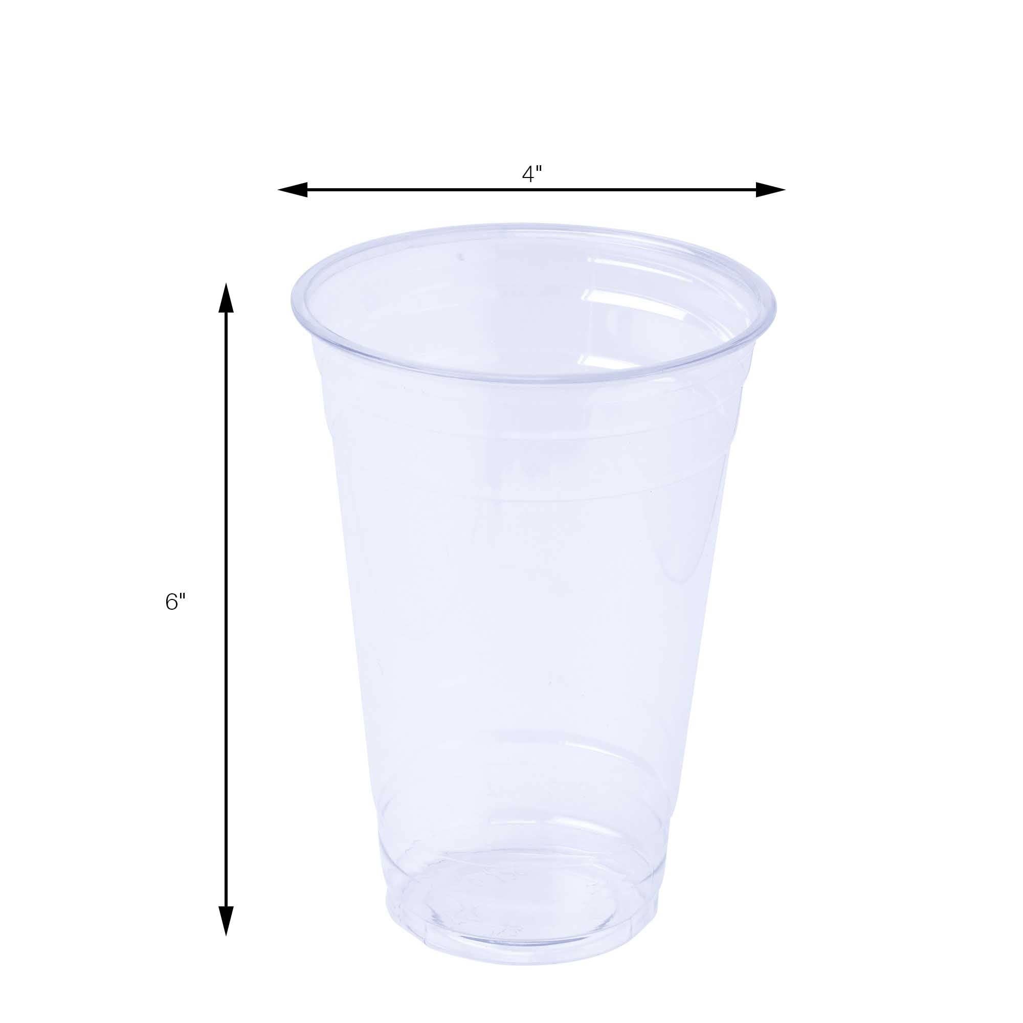 Portofino International Trading, USA - Wholesale Disposable Cup - Disposable Clear Plastic Cup - 24 oz. - 50 Pack2