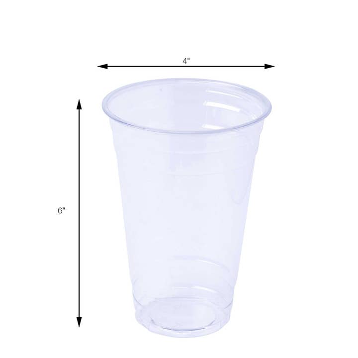 Portofino International Trading, USA - Wholesale Disposable Cup - Disposable Clear Plastic Cup - 24 oz. - 50 Pack2