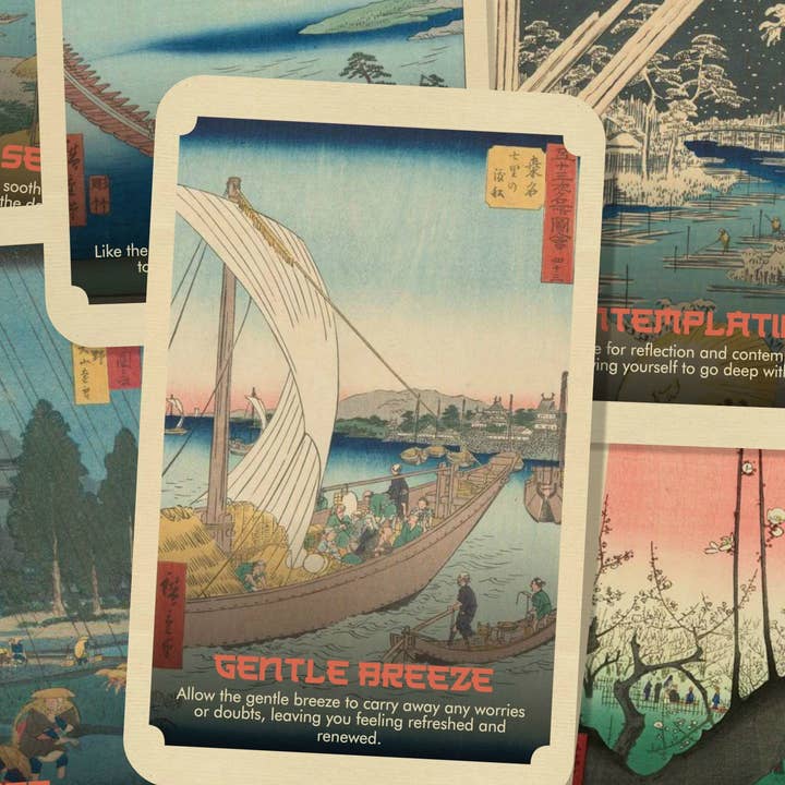 Moments of Zen - Ein Oracle-Deck von Andō Hiroshige für den Großhandel von Ibiza Tarot USA