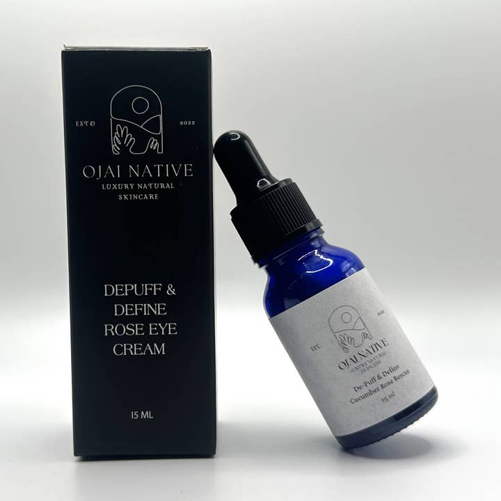 De-Puff & Define Rose Eye Cream for wholesale by Ojai Native Skincare