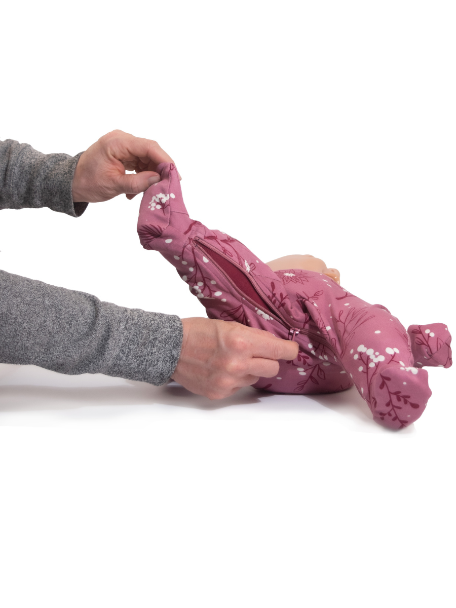 ZippyJamz - Wholesale Jumpsuit - Baby - Berry Bliss - Organic Cotton2