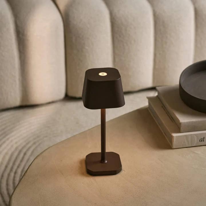 Tavellio - Wholesale Accent/Desk Lamp - Ava Mocha Brown Rechargeable Table Lamp | Cordless & Dimmable9