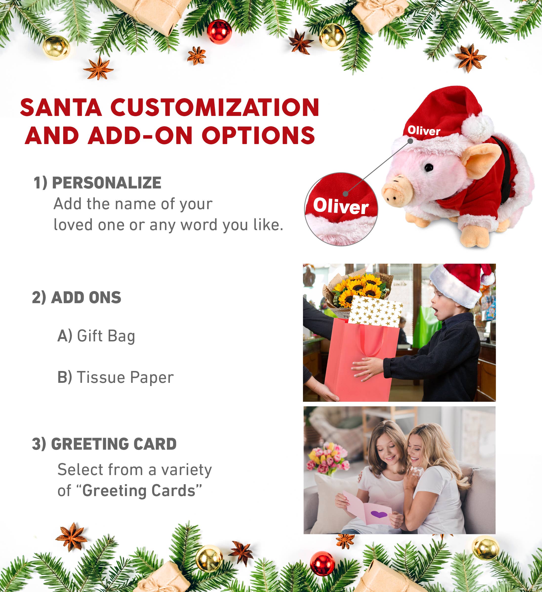 Cota Global - Vendita all'ingrosso Peluche - Bambini e neonati - Babbo Natale di Peluche - Peluche Super Morbido - Maialino Accovacciato1