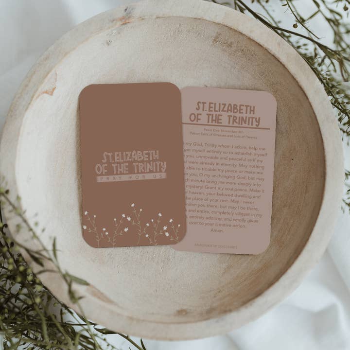 St. Elizabeth of the Trinity Prayer Card for wholesale by Abundance of Grace