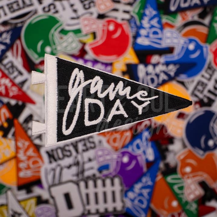 Heart & Sol Design - Wholesale Patch - GAME DAY PENNANT patch