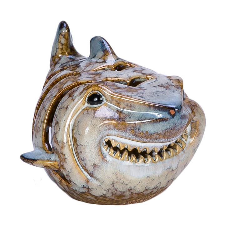 Great White Shark Candle Holder for wholesale by Beachcombers