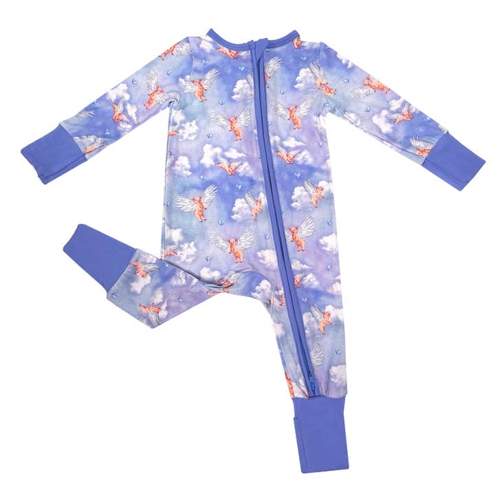 Free Birdees - Wholesale Jumpsuit - Baby - When Pigs Fly Convertible Footie (NB-3T)