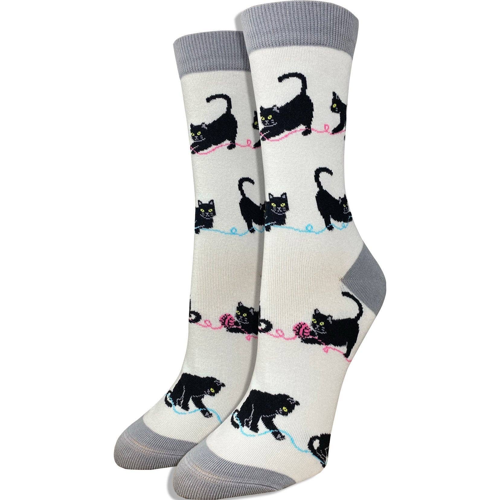 Imagery Socks - Vente Chaussettes – femme - Chaussettes pour femme motifs chats noirs4