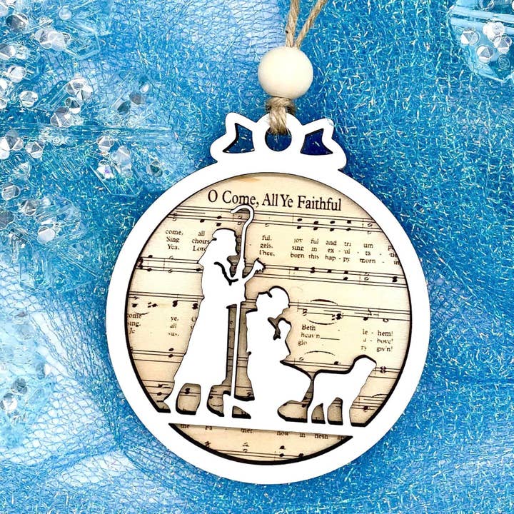Doohickies - Wholesale Ornament - Nativity Song Lyrics Christmas Ornaments
