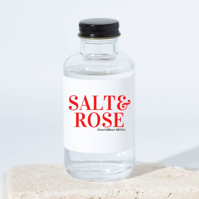 Oh D'Luxe Candle Company - Wholesale Diffuser Fragrance Refill - DIFFUSER REFILL (FOR FLORAL DIFFUSER) SALT AND ROSE