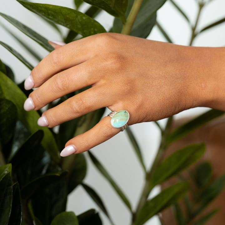Trippelband Turkos Ring - Storlek 5 för wholesale av Indie Rae