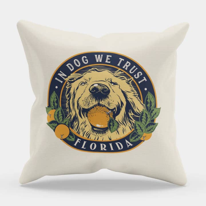 In Dog We Trust | Zierkissen für den Großhandel von A. B. Newton and Company