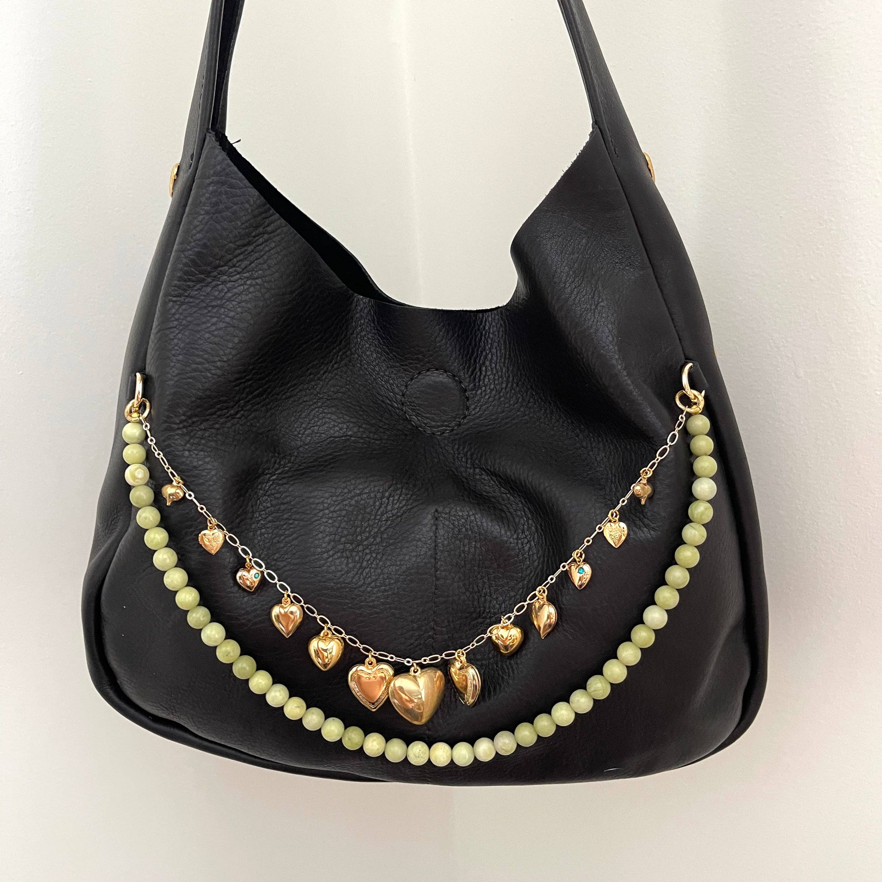 The Sage Vintage - Wholesale Tote Bag - Women's - Black Hearts Tote (1/1)4