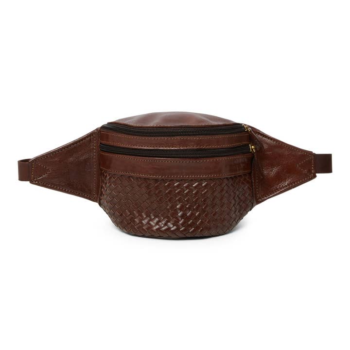 Artisan Stories – wholesale Midjeväska - Dam – Lädervävd Bum Bag