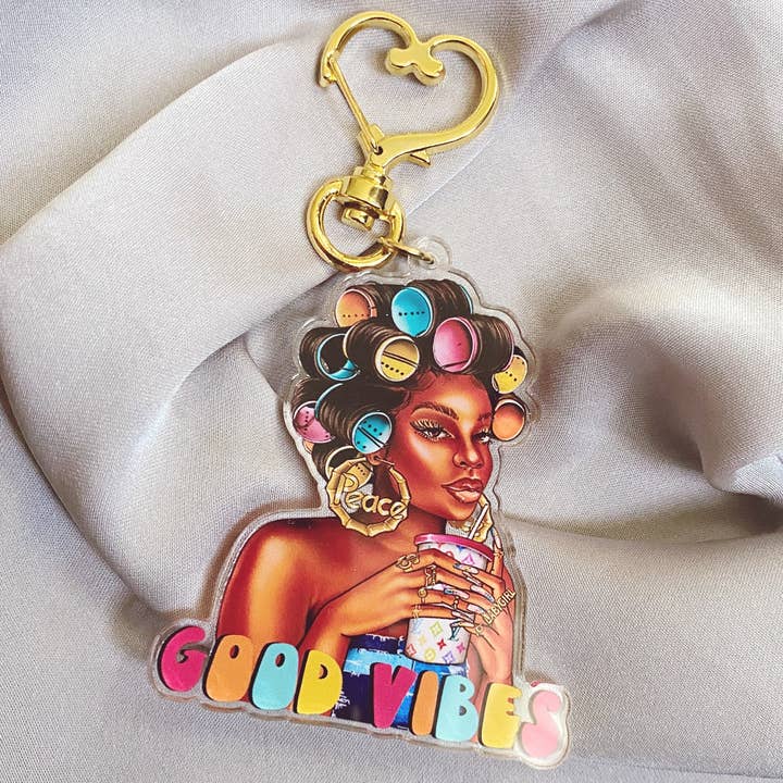 Paper Penie - Wholesale Keychain - Women's - Good vibes Keyring