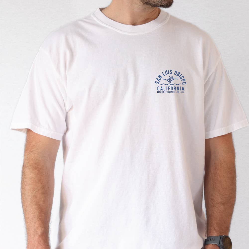 AnglinMade - Wholesale Screen Printed T-Shirt - Men's - SLO Sun & Sea: Men's Shirt5