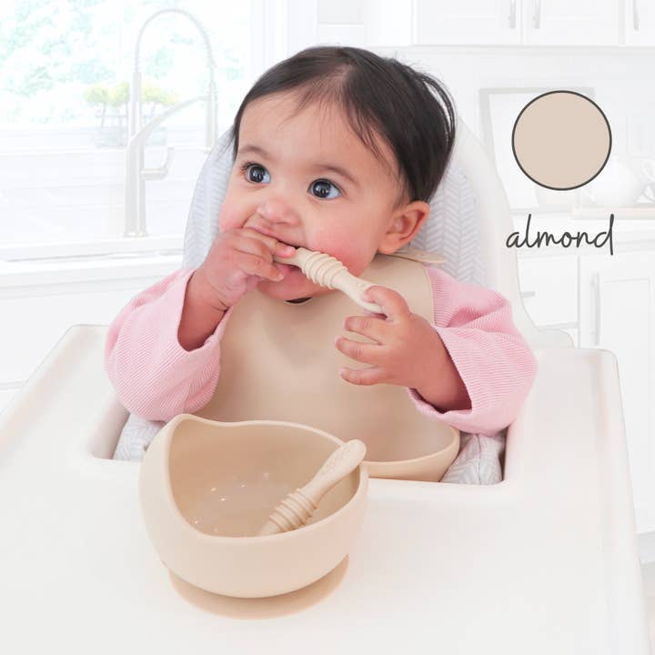 Infant Training Spoons for Self Feeding - Almond for wholesale on Faire1