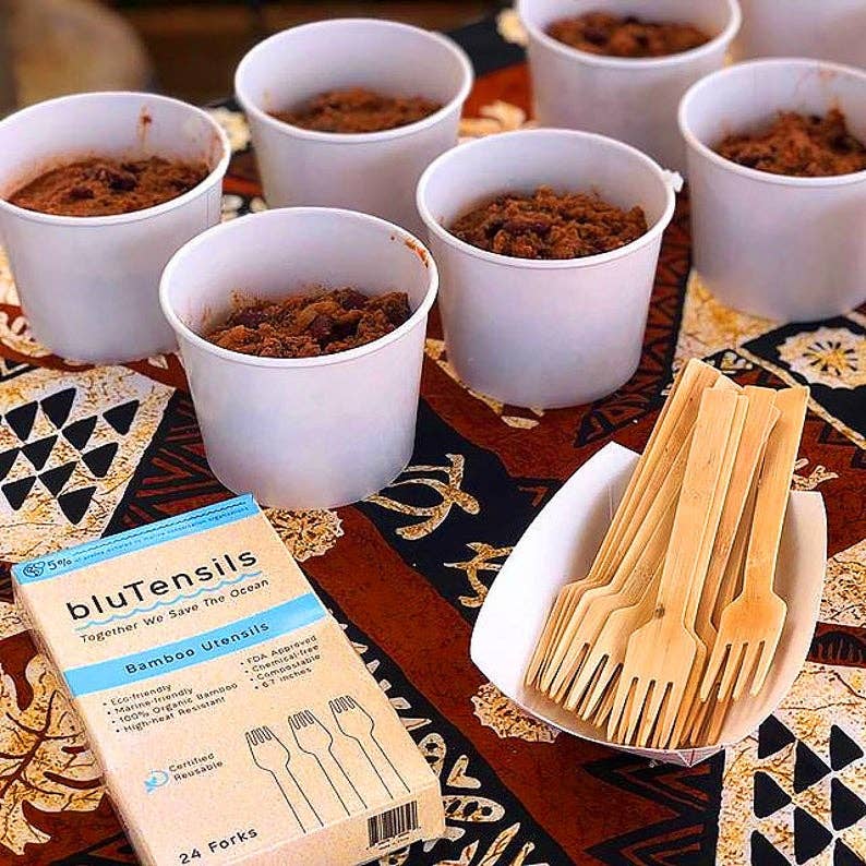 Seven Island - Wholesale Assorted Cutlery Set - bluTensils Bamboo Utensils (24 Pieces)5