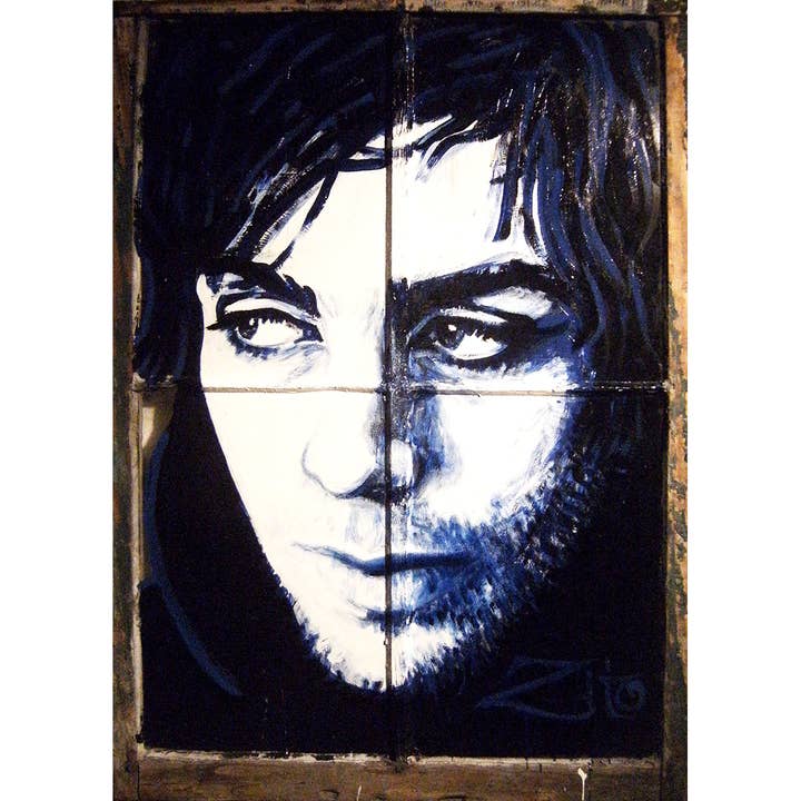 Syd Barrett fönstermålning tryckt på 11" x 14" papper för wholesale av Zito Studio Gallery