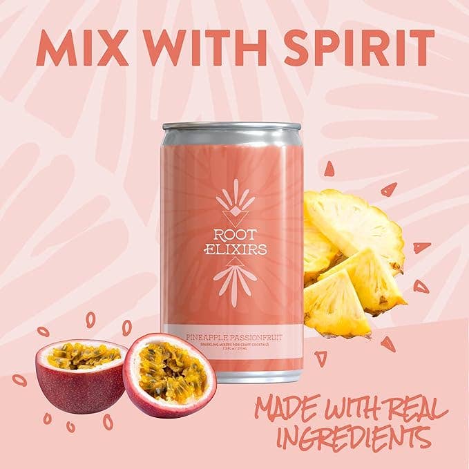 Root Elixirs - Wholesale Cocktail Mix/Syrup - Root Elixirs Pineapple Passionfruit Cocktail Drink Mixer