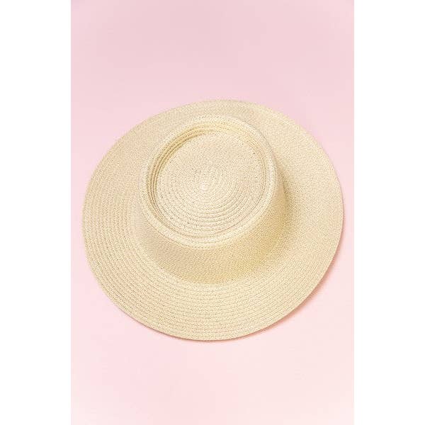 JOSSLYN by wall to wall - Vente Chapeau de paille – femme - CHAPEAUX DE SOLEIL CLASSIQUES EN PAILLE DE BATEAU | 40HW6031