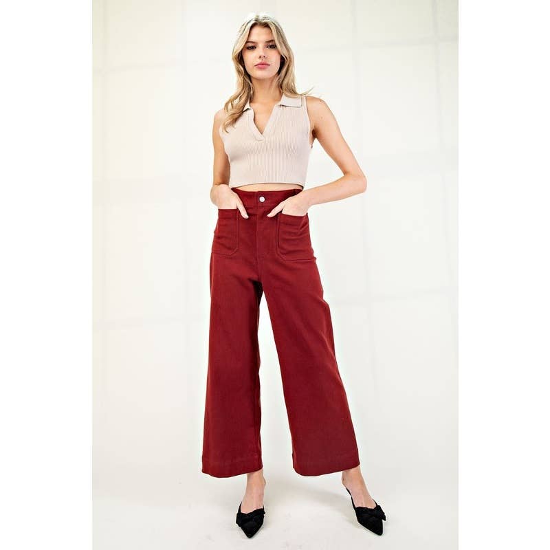 STYLE USA - Vendita all'ingrosso Pantalone - Donna - Pantaloni larghi lavati in morbido tessuto7