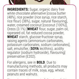 Slab Artisan Fudge – wholesale Fudge – Cookies & Cream Fudge Slab - Vegan3