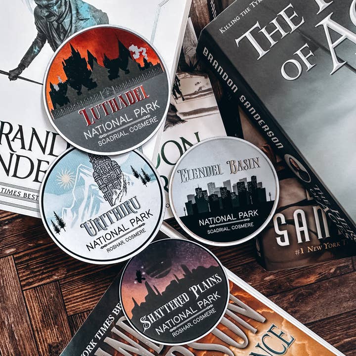Book Themed National Parks Stickers for wholesale by Nerdy Beavers Den