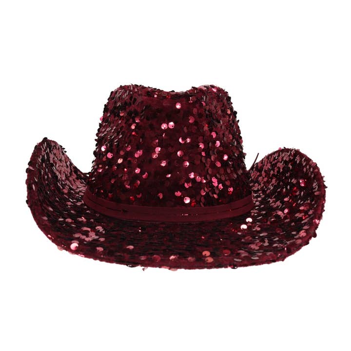 C.C Beanie - Wholesale Cowboy Hat - Women's - NashVegas Sequin Cowboy Hat VCC0071