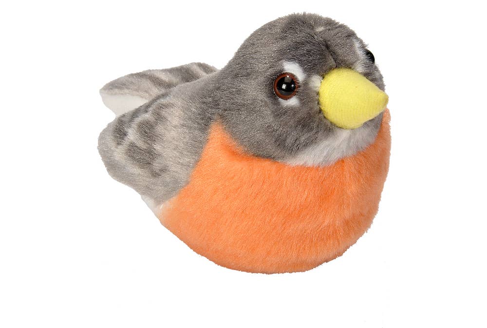 Wild Republic - Vendita all'ingrosso Peluche - Bambini e neonati - Uccello Audubon II American Robin Peluche con Suono 14 cm0