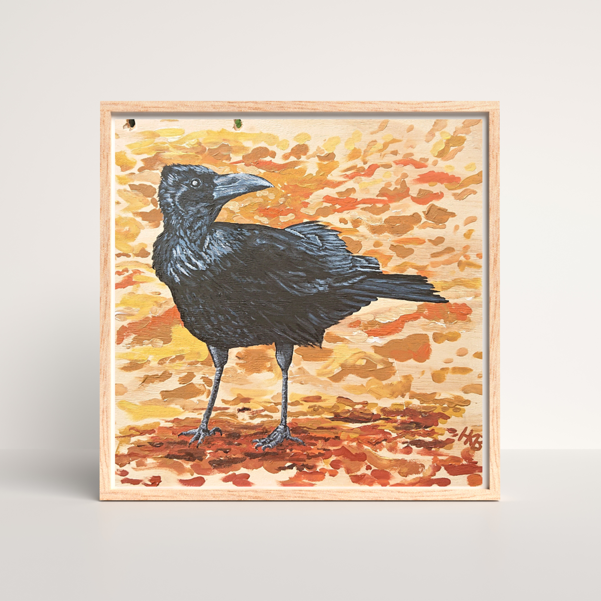 Hannah Kate Makes - Wholesale Art Print - Brandon Crow Art Print - Square - Autumn & Halloween6