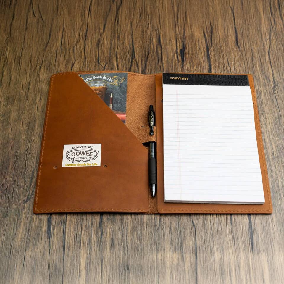 Oowee Products - Wholesale Journal Cover - Custom Junior Leather Padfolio - Refillable Organizer 1