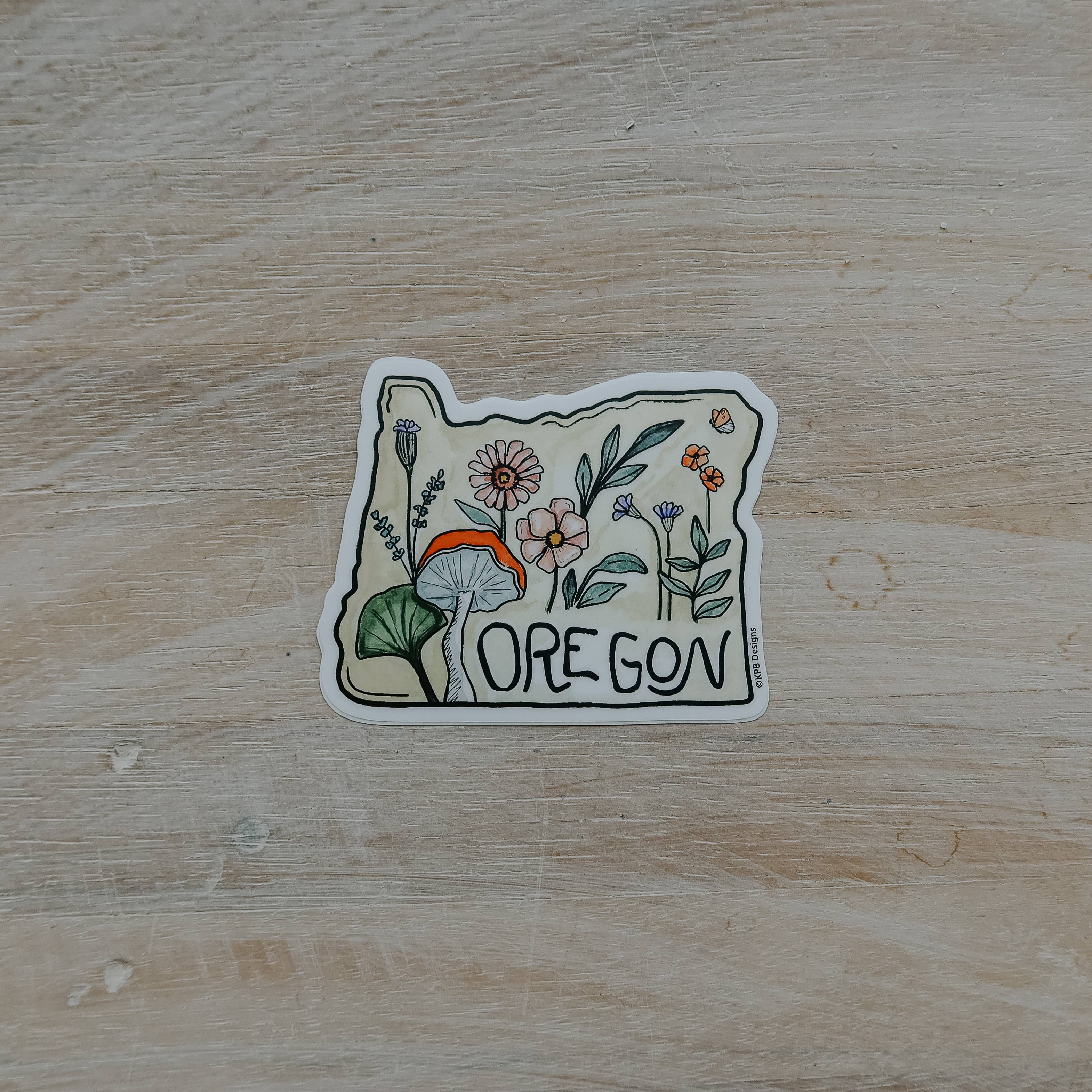 Sticker Girl - Wholesale Sticker - Wildflower Oregon Vinyl Sticker2