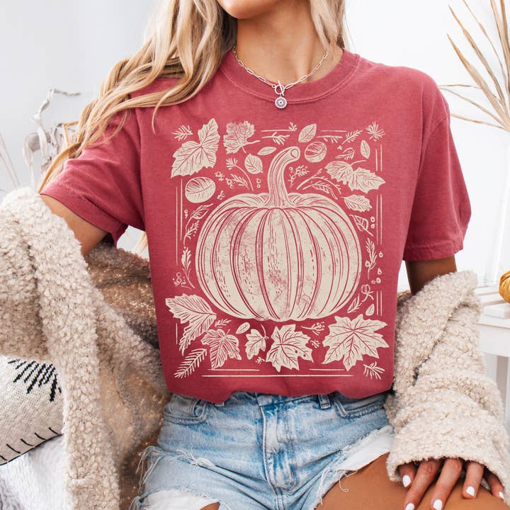 Remi Lee Tees - Wholesale Sublimation Transfer - RETRO PUMPKIN DTF TRANSFER 1