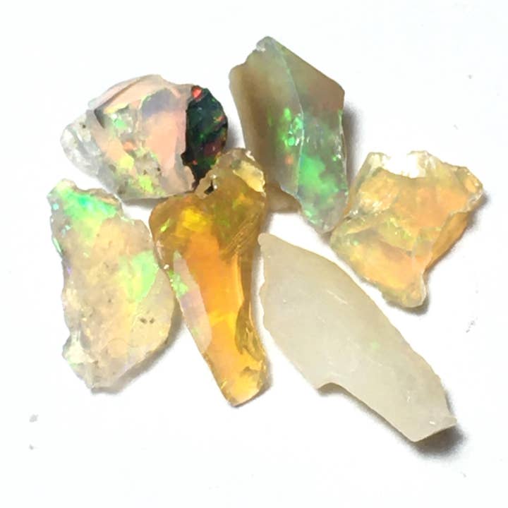 Lotto di Opale di Fuoco 3,43 ct (6 pz) per la vendita all'ingrosso da parte di Wildheart Crystals