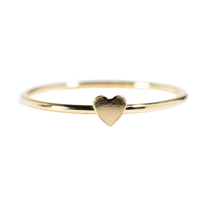Anillo con forma de corazón lleno de oro para venta al por mayor de Made Designs