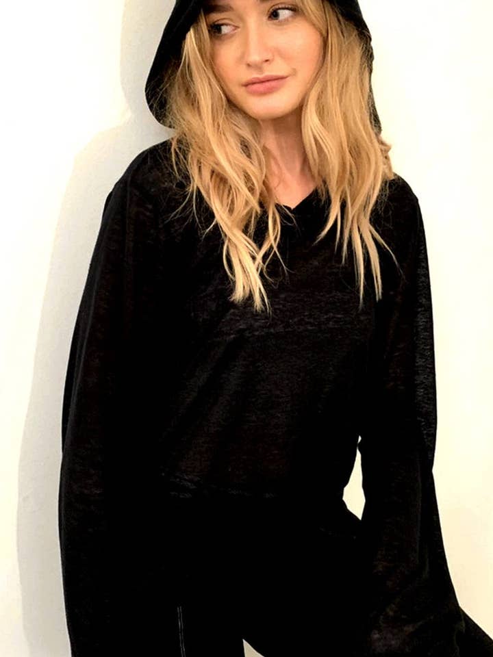 Hemp sheer sweatshirt hoodie for wholesale by Hemp Horizon