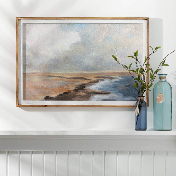 Sullivans Home Decor - Wholesale Vase - SEA-BLUE BOTTLE VASE SET OF 2