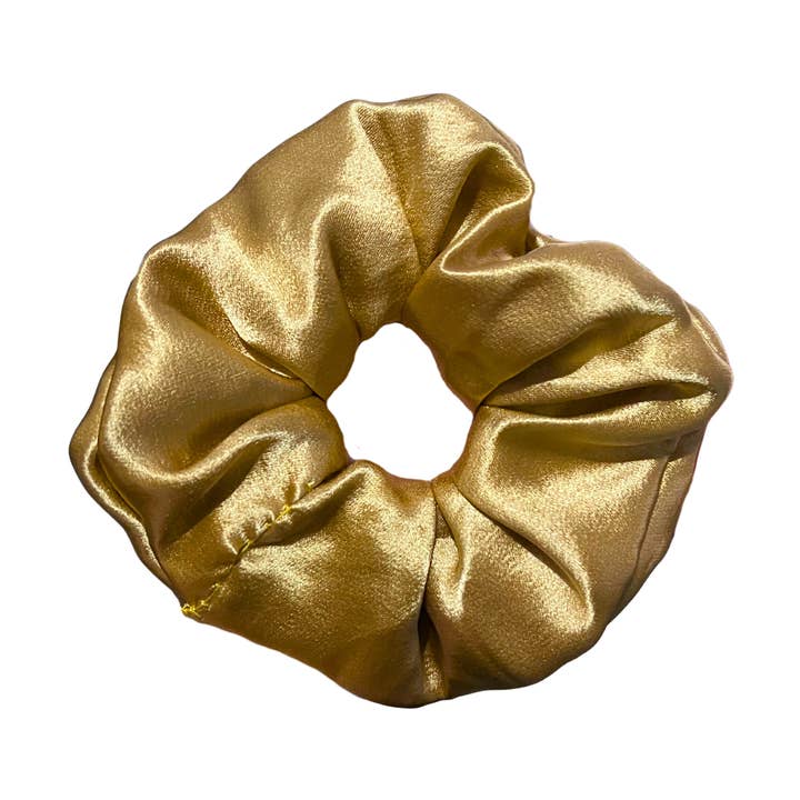 Goldenes Satin-Haargummi für den Großhandel von Trash Bandit NYC