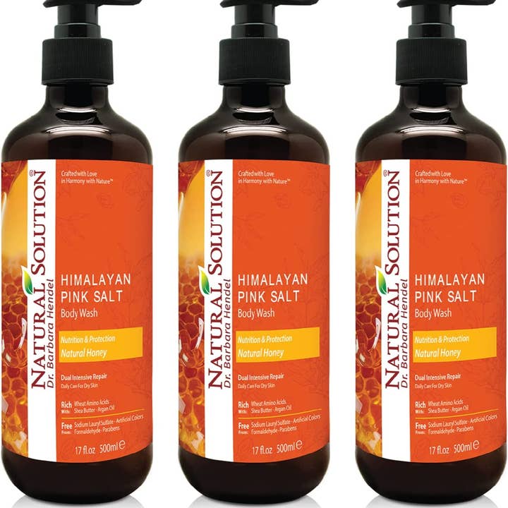 WBM LLC - Wholesale Body Wash/Shower Gel - Natural Solution Body Wash Honey, Intensive Repair, 17 fl oz1