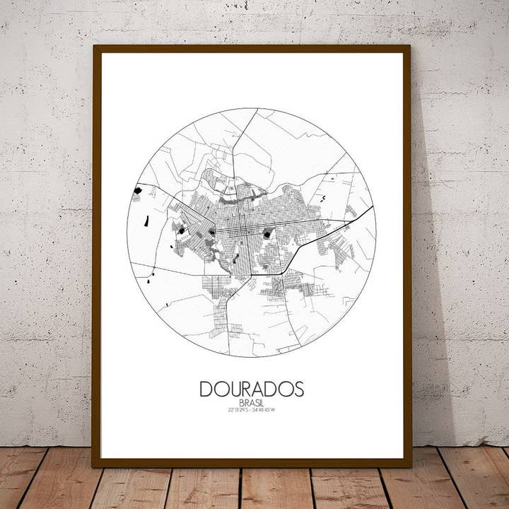 Póster de Dourados | Brasil para venta al por mayor de mapospheres