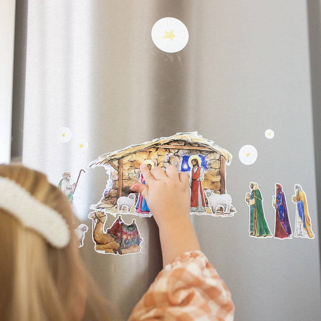 Sock Religious - Wholesale Christmas Decoration - Nativity Cling Set4