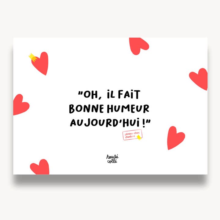 LA CARTOLINA CHE FA UN BENE PAZZESCO per la vendita all'ingrosso da parte di Touché Collé