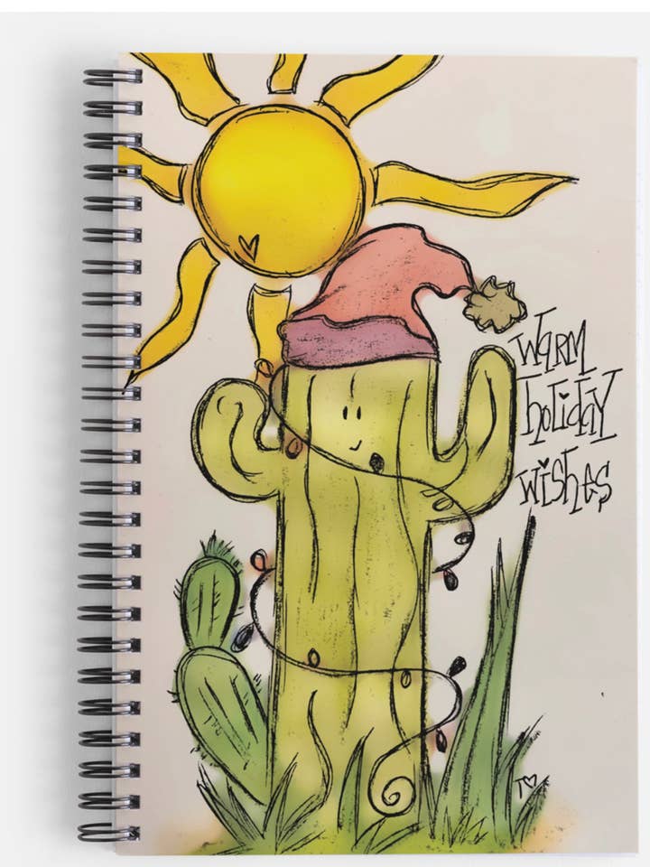 Cactus, desierto, vacaciones, sur, cuaderno, diario, invierno para venta al por mayor de I Doodle Do You