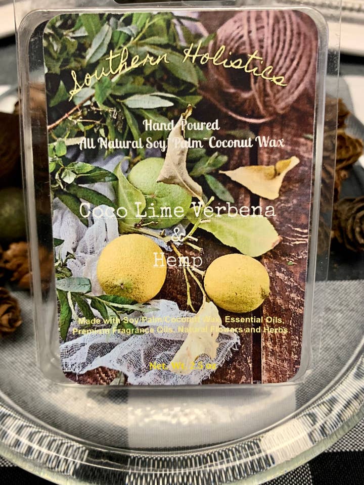 Natuurlijke smelt van soja, palm en kokoswas. voor wholesale door Southern Holistics